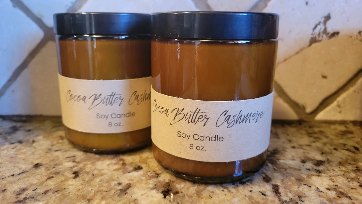 8 oz. Cocoa Butter Cashmere Soy Candle