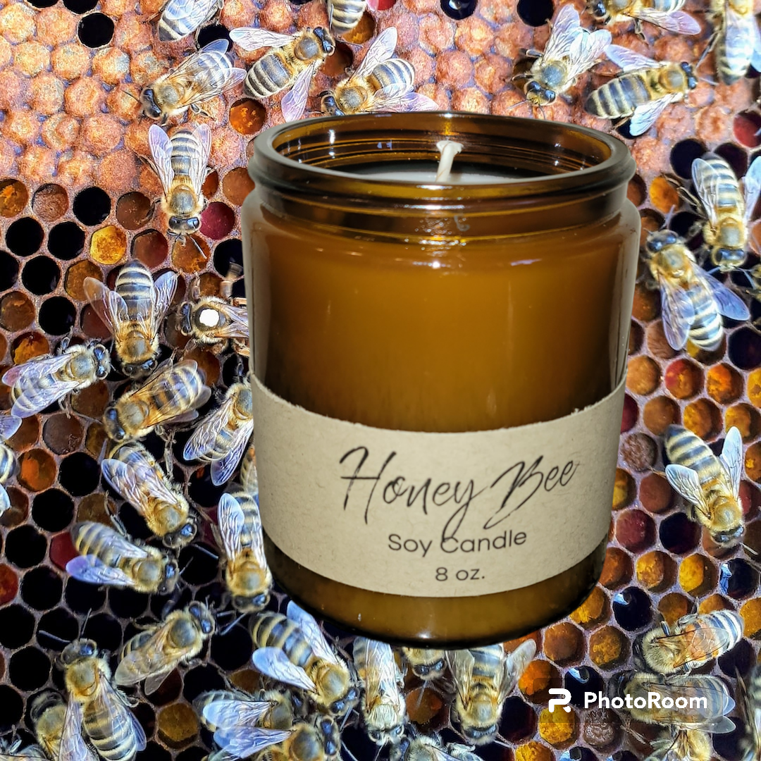 8 oz. Honey Bee Soy Candle
