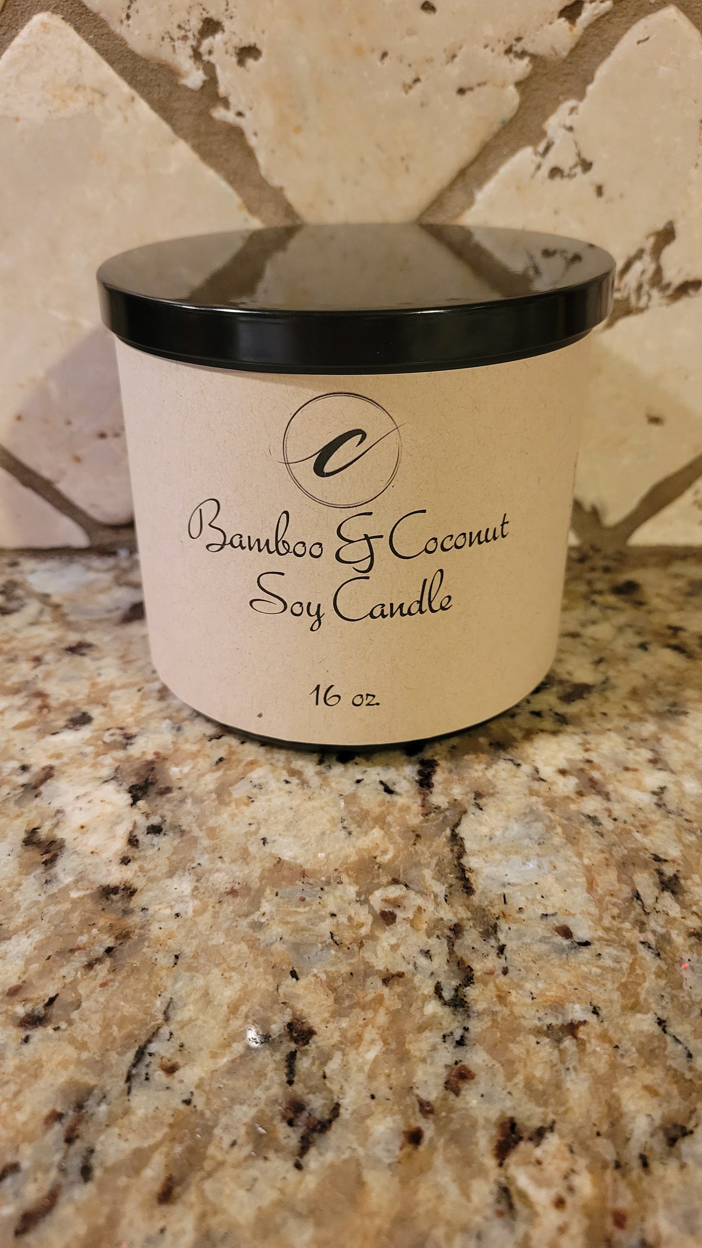16 oz. 3 wick Bamboo Coconut Soy Candle