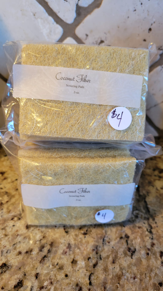 Coconut Fiber Scouring Pads- Small